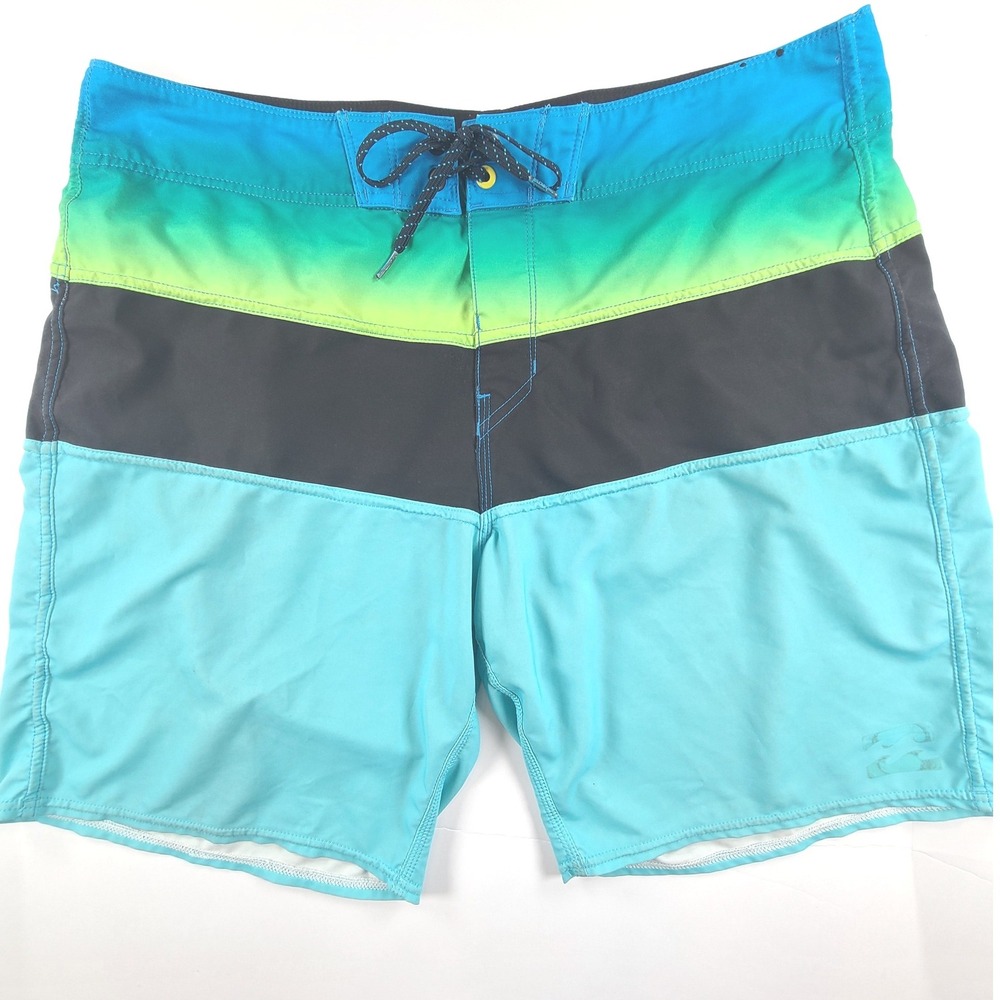 Billabong Board Shorts Mens XL Multicolor Colorblock Surf Swimwear Summer Beach
